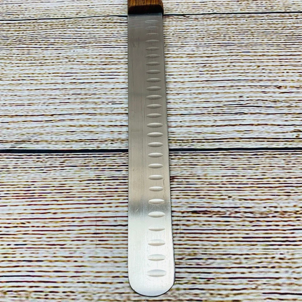 Don SabreSharp Cutlery 3K2813 Granton Edge Slicer‎ Knife Wood Handle 12 Inch